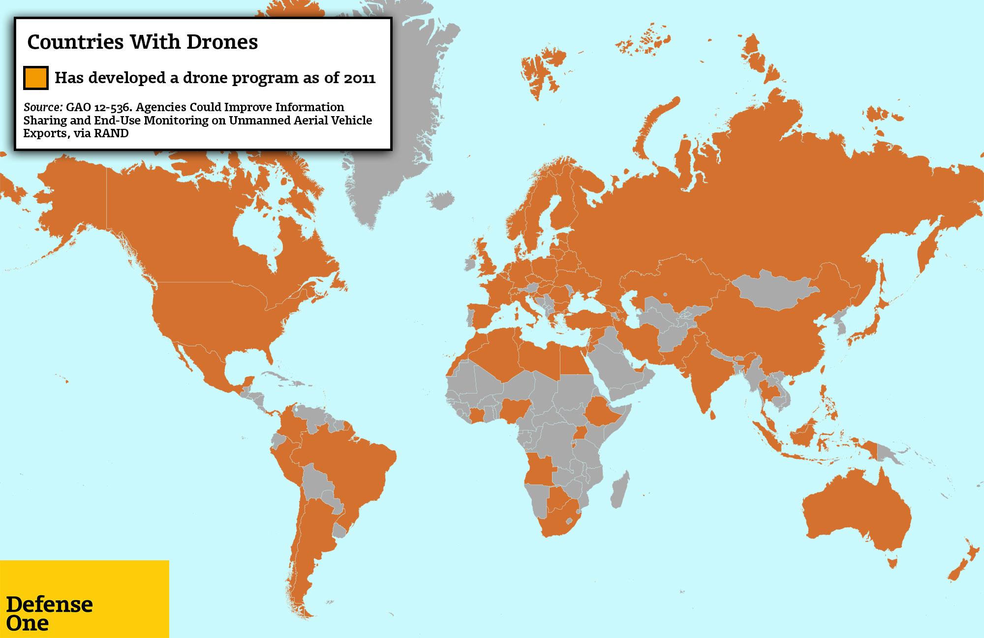 World of Drones: Who Has What: Countries with Armed Drones