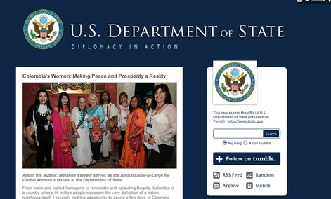 The State Department uses Tumblr.