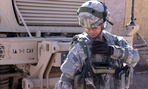 A soldier uses a JTRS Rifleman Radio during a network evaluation exercise in 2011. A soldier uses a JTRS Rifleman Radio during a network evaluation exercise in 2011.