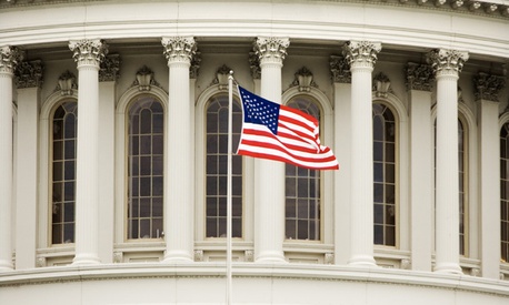 American flag at Un, ... ]