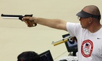 Army Sgt. 1st Class Daryl Szarenski competed in shooting men's 10-m airgun event at the Pan American Games in 2011.