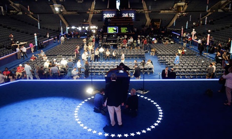Preparations are made in Charlotte for the Democratic National Convention.