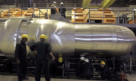 Inside a nuclear power plant in Iran.
