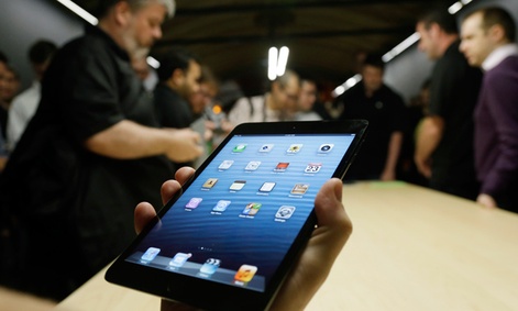 Apple showcases the iPad Mini in San Jose, Calif.