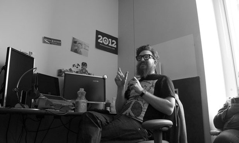 The campaign's chief technology officer, Harper Reed works in the campaign's Chicago offices.