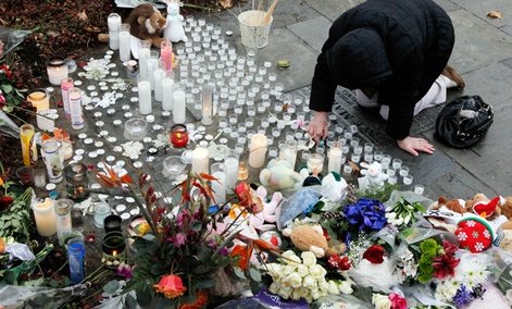 A memorial in Newtown, Conn.