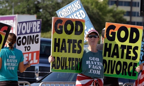 Westboro members protest high-profile funerals and events, such as The Response, a day long prayer event in Houston in 2011.