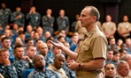 U.S. Navy, Chief of Naval Operations Adm. Jonathan Greenert speaks to sailors during a visit to Pearl Harbor, Hawaii last year.
