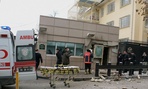 The bomb appeared to detonate in a security checkpoint in Ankara.