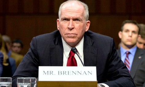 CIA Director nominee John Brennan defends President Barack Obama’s policies in the war on terror as he testifies on Capitol Hill in Washington, Thursday, Feb. 7, 2013.