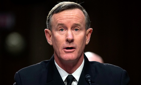 Navy Adm. William McRaven, commander, U.S. Special Operations Command, testifies on Capitol Hill in Washington, Tuesday, March 5, 2013.
