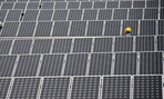 A 20 Mega Watt solar farm in Shilin near Kunming, in southwest China's Yunnan province.