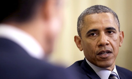 President Barack Obama meets with NATO Secretary General Anders Fogh Rasmussen. President Barack Obama meets with NATO Secretary General Anders Fogh Rasmussen.