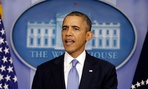 President Barack Obama speaks regarding the ongoing budget fight in Congress.