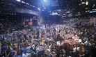 Delegates cheer at the 1992 Democratic National Convention.