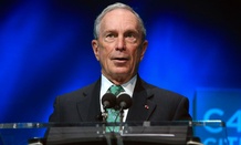 Former New York Mayor Michael Bloomberg speaks during the December C40 cities awards ceremony in Paris. 