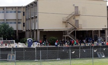 A building at the Lackland Air Force Base in San Antonio, seen in 2014. 