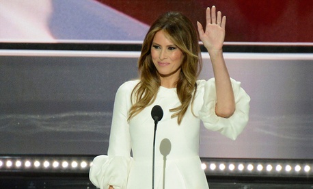 Melania Trump’s Official White House Portrait — More Evidence the '80s Are Back - Management ... Melania Trump’s Official White House Portrait — More Evidence the '80s Are Back - Management ...