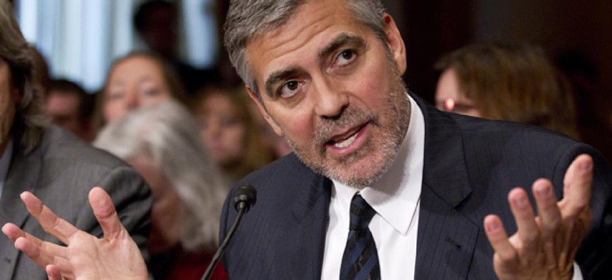 Clooney testified before the Senate Foreign Relations Committee on Wednesday.
