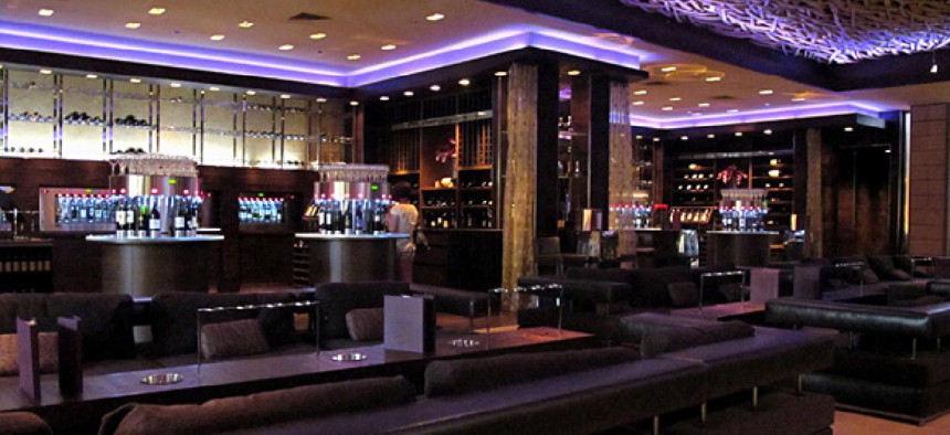 The Hostile Grape lounge is in the M Resort and Casino in Las Vegas.