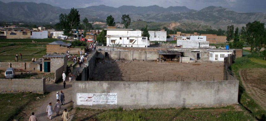 The compound where al-Qaida leader Osama Bin Laden was caught and killed in Abbottabad, Pakistan.
