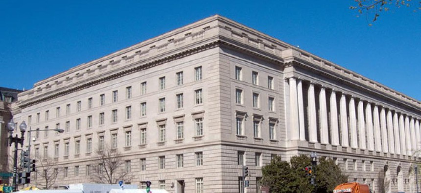 Internal Revenue Service headquarters, where they cut employment by 6 percent last year.