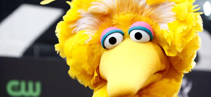 Sesame Street's Big Bird.