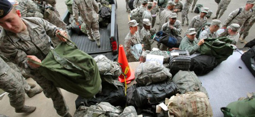 Members of the New Jersey National Guard are sent out to assist in the wake of Hurricane Sandy.