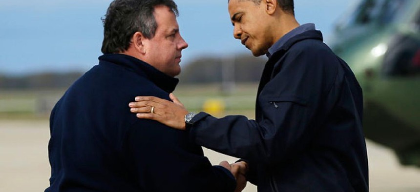 "I have to say, the administration, the president himself and FEMA Administrator Craig Fugate have been outstanding with us so far," New Jersey's Republican governor Chris Christie said this week. 