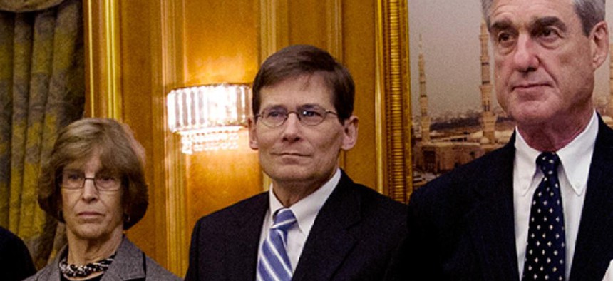 Michael Morell, center, is currently acting head of the CIA
