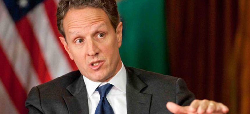 “The only thing that would keep us from getting there,” Timothy Geithner said, “is a refusal from Republicans to let rates go up on the wealthiest Americans, and I don’t think they’re going to do that.”