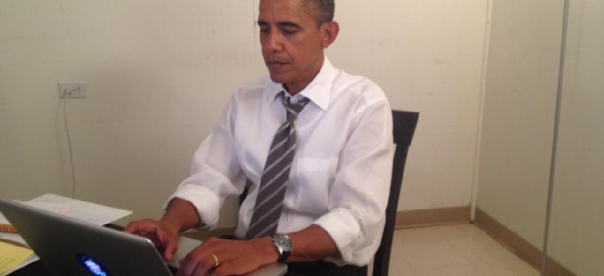 President Obama participates in an online chat on Reddit, Aug. 29. 2012. (Reddit)
