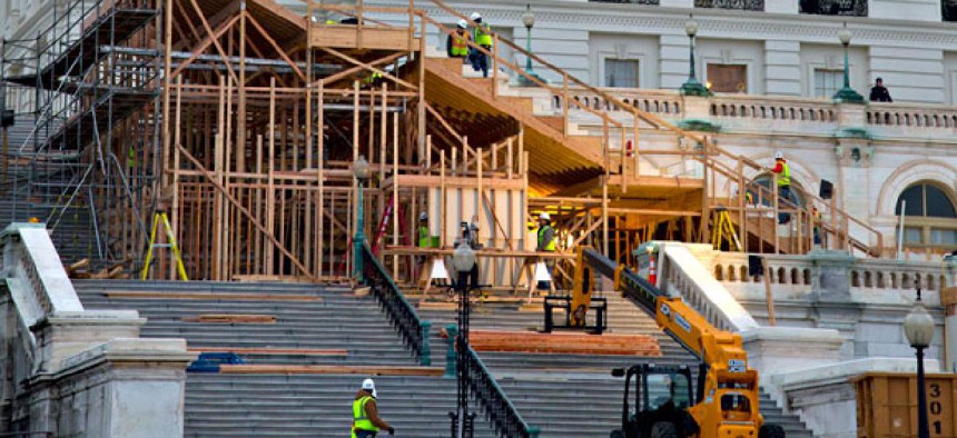 Construction to structures at the United States Capitol have been going on since November.