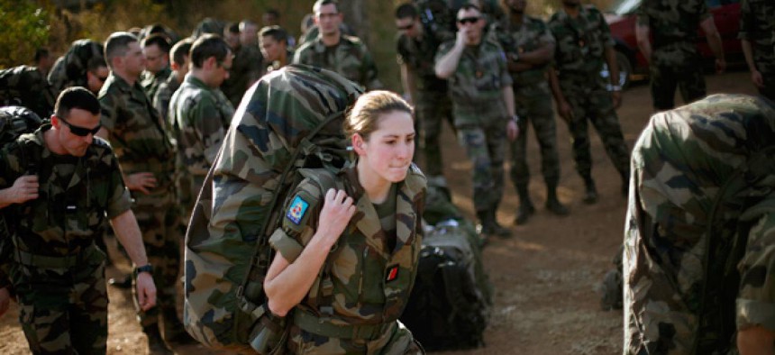French troops arrive at Bamako's airport Thursday Jan. 17, 2013.