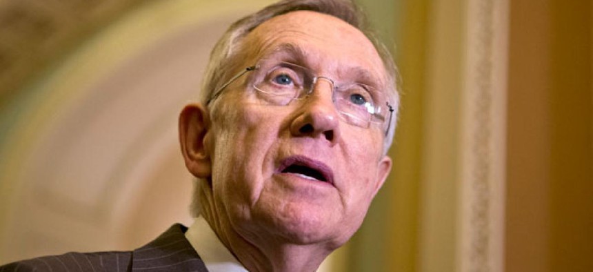 Sen Harry Reid, D-Nev., said,  “I’m very glad that … they’re going to send us a clean debt ceiling bill.”