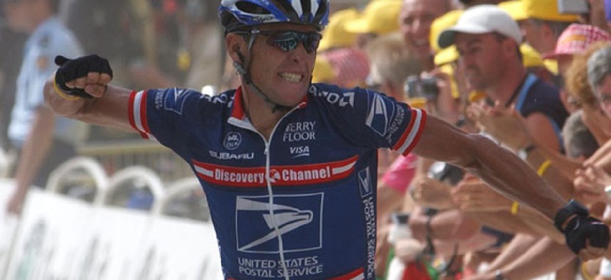 Lance Armstrong won the 2004 Tour de France under the sponsorship of the United States Postal Service.