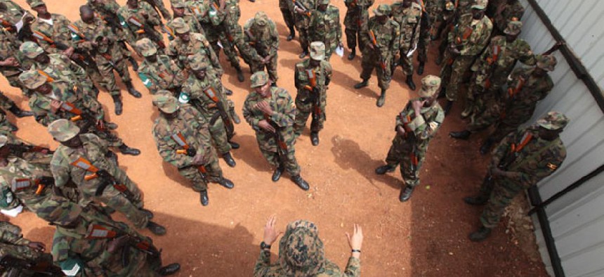 A U.S. Marine team trains Ugandan forces to face groups like al-Shabaab.