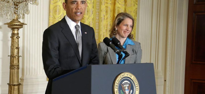 Obama introduced Sylvia Matthews Burwell last month.