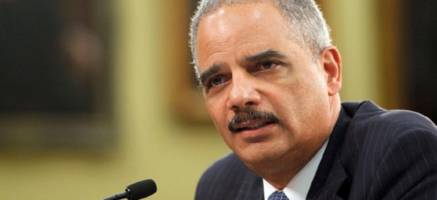 Attorney General Eric Holder testifies on Capitol Hill in Washington, on April 18, 2013.