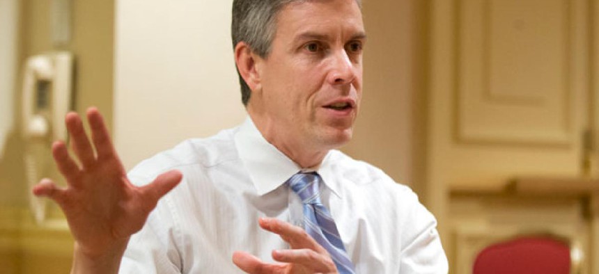 Education Secretary Arne Duncan recently said furloughs would be unnecessary at his department, after threatening them in February.