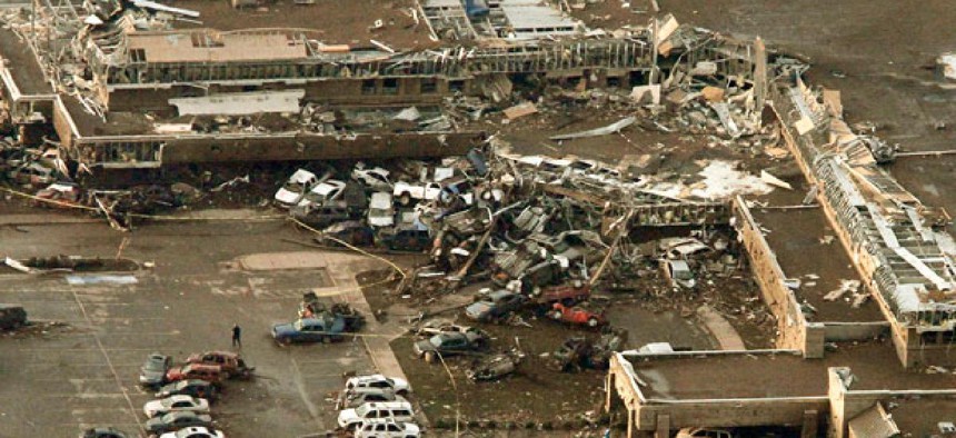 Oklahoma's Moore Medical Center was destroyed after it was hit by a massive tornado Monday.