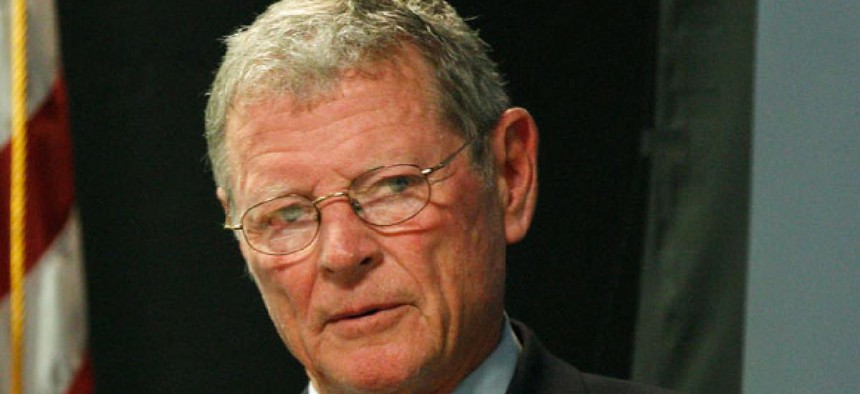 Jim Inhofe, R-Okla., is rejecting comparisons to the disaster funding legislation in the wake of Hurricane Sandy that he opposed.