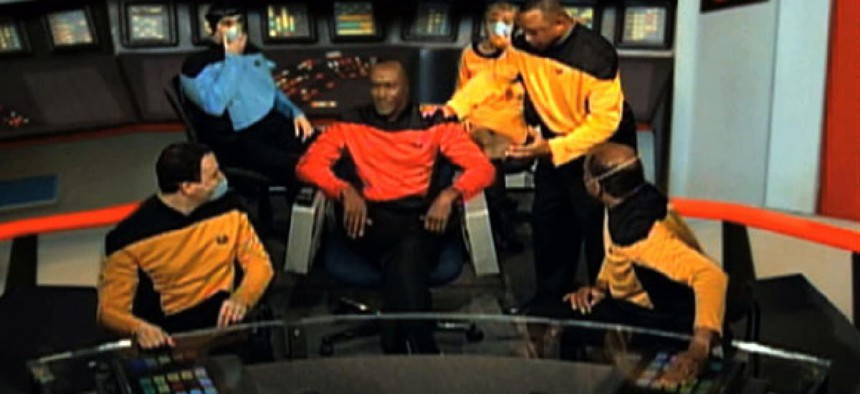 A Star Trek parody video starring IRS employees was among the projects cited in the report.