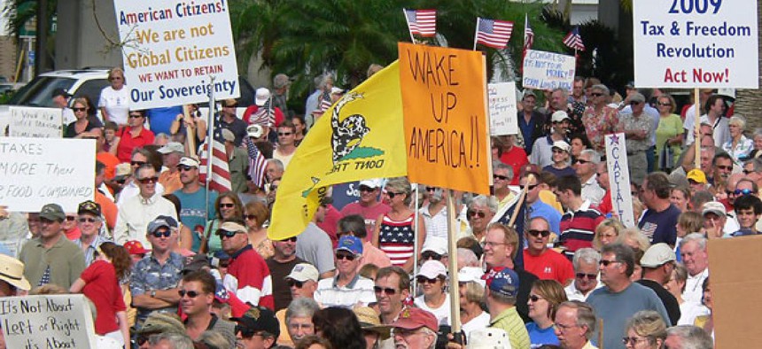 Tea Party members rallied in Florida in 2009.