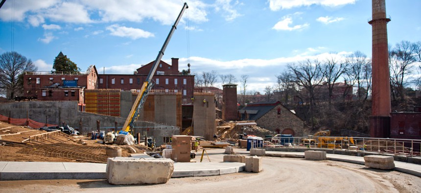 Construction on the Saint Elizabeth's site has been ongoing.