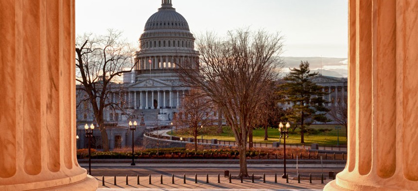 Congress enacting sequestration is seen as the reason for the federal job decrease, some say.