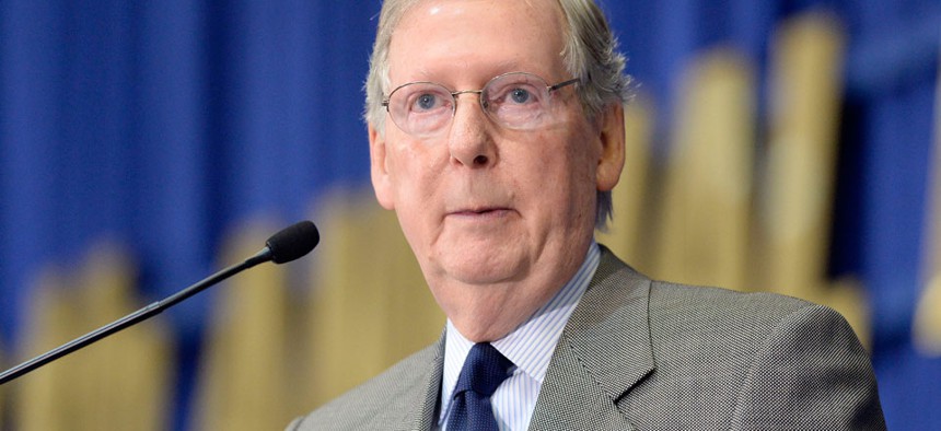 "Let's delay Obamacare mandates for families right now, " Senate Minority Leader Mitch McConnell said.