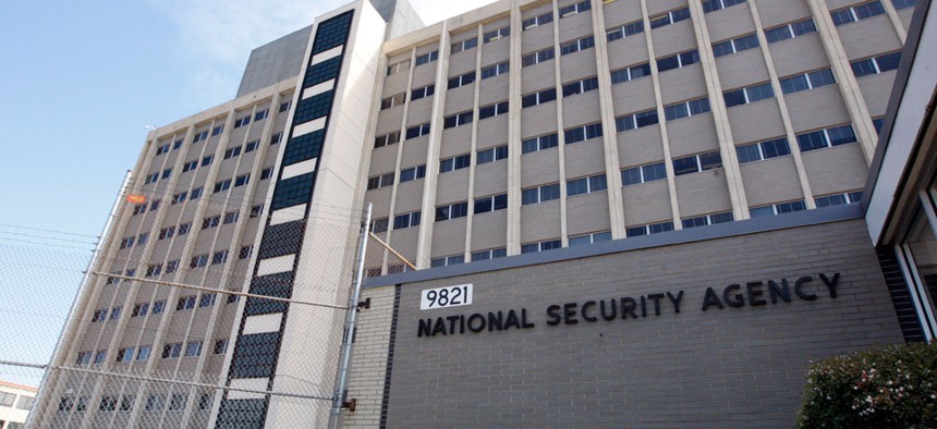 The National Security Agency building at Fort Meade, Md.