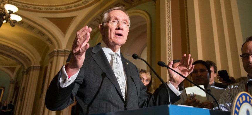“The reviews are in, and they are universal: the ransom demanded by House Republicans in exchange for keeping the government open is unworkable and unrealistic,” Sen. Harry Reid, D-Nev., said.