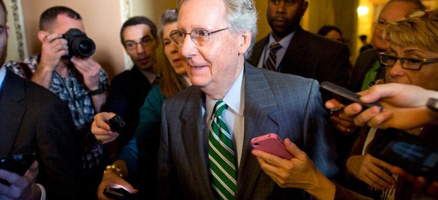 Mitch McConnell met with Harry Reid Monday about the deal.